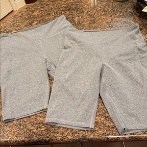 Marika Bundle of 2 pr Tummy Control athletic Bermuda leggings w/pockets. Sz XL